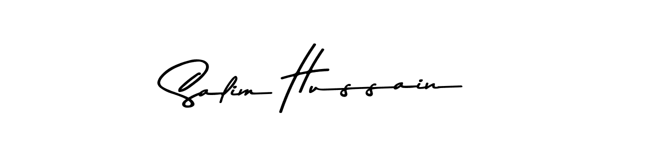 Design your own signature with our free online signature maker. With this signature software, you can create a handwritten (Asem Kandis PERSONAL USE) signature for name Salim Hussain. Salim Hussain signature style 9 images and pictures png