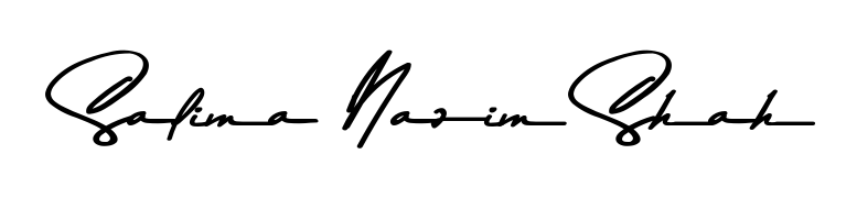 Give your name Salima Nazim Shah an exquisite flair with the Asem Kandis PERSONAL USE script font. Ideal for contracts, resumes, and formal letterheads. Salima Nazim Shah signature style 9 images and pictures png