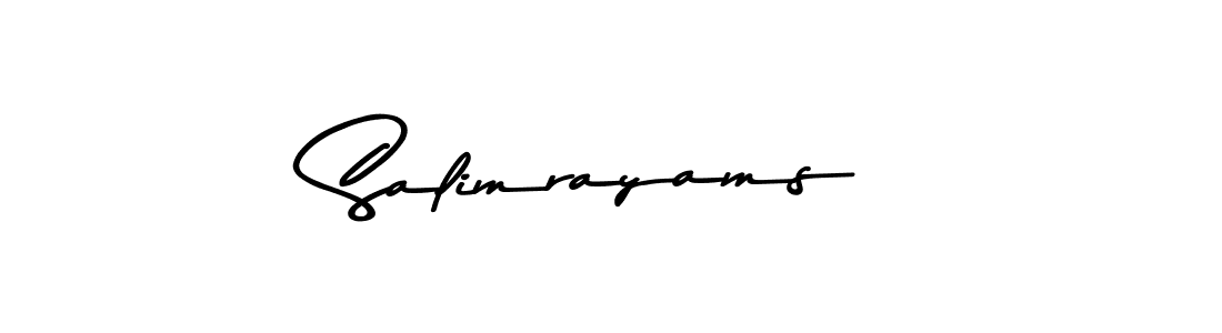 You should practise on your own different ways (Asem Kandis PERSONAL USE) to write your name (Salimrayams) in signature. don't let someone else do it for you. Salimrayams signature style 9 images and pictures png