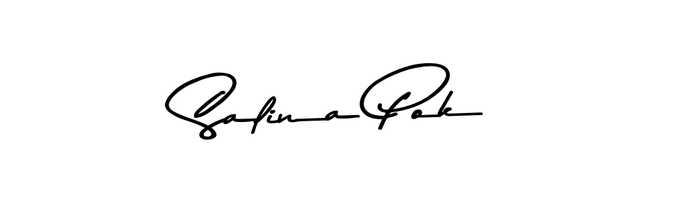 Create a beautiful signature design for name Salina Pok. With this signature (Asem Kandis PERSONAL USE) fonts, you can make a handwritten signature for free. Salina Pok signature style 9 images and pictures png