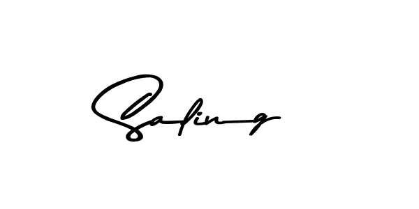 How to make Saling name signature. Use Asem Kandis PERSONAL USE style for creating short signs online. This is the latest handwritten sign. Saling signature style 9 images and pictures png
