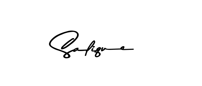 You should practise on your own different ways (Asem Kandis PERSONAL USE) to write your name (Salique) in signature. don't let someone else do it for you. Salique signature style 9 images and pictures png