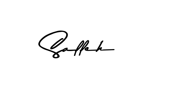 How to make Salleh name signature. Use Asem Kandis PERSONAL USE style for creating short signs online. This is the latest handwritten sign. Salleh signature style 9 images and pictures png