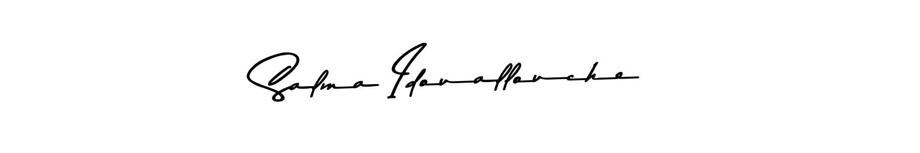 Make a beautiful signature design for name Salma Idouallouche. Use this online signature maker to create a handwritten signature for free. Salma Idouallouche signature style 9 images and pictures png