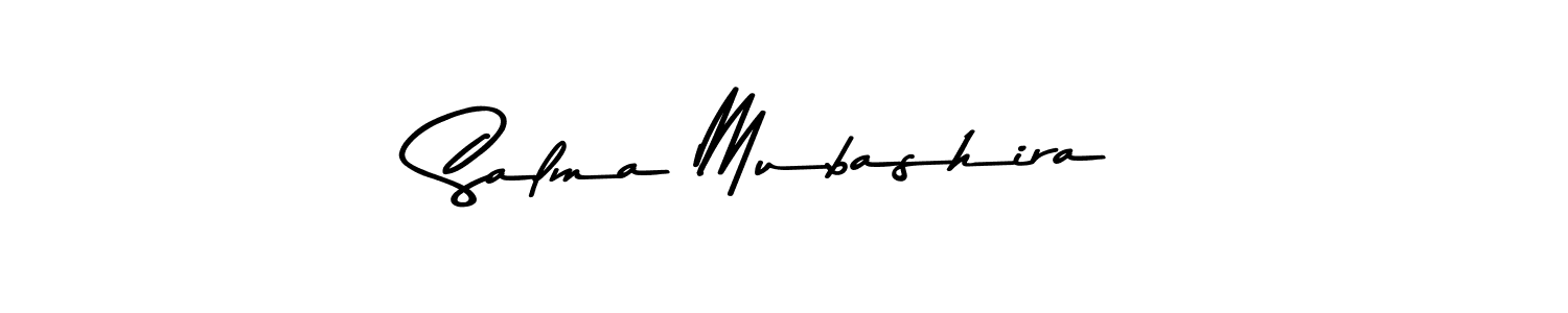 Design your own signature with our free online signature maker. With this signature software, you can create a handwritten (Asem Kandis PERSONAL USE) signature for name Salma Mubashira. Salma Mubashira signature style 9 images and pictures png