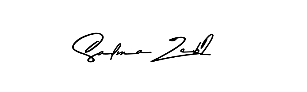 Design your own signature with our free online signature maker. With this signature software, you can create a handwritten (Asem Kandis PERSONAL USE) signature for name Salma Zeb2. Salma Zeb2 signature style 9 images and pictures png