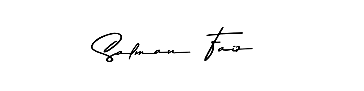 Design your own signature with our free online signature maker. With this signature software, you can create a handwritten (Asem Kandis PERSONAL USE) signature for name Salman  Faiz. Salman  Faiz signature style 9 images and pictures png