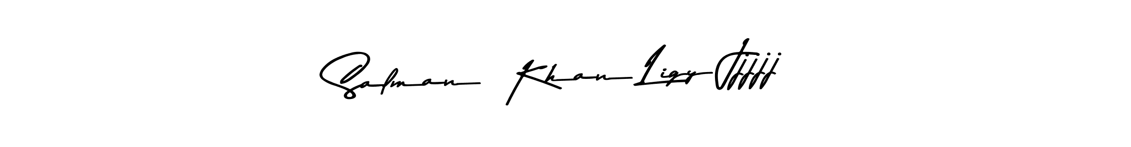 Make a beautiful signature design for name Salman  Khan Ligy Jjjjj. With this signature (Asem Kandis PERSONAL USE) style, you can create a handwritten signature for free. Salman  Khan Ligy Jjjjj signature style 9 images and pictures png
