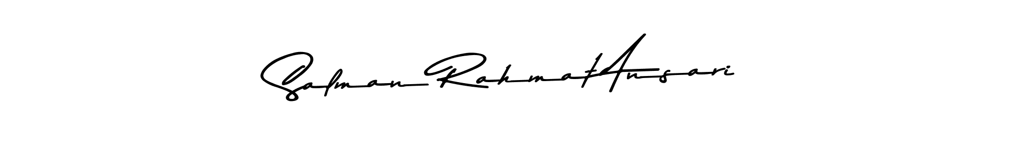 Salman Rahmat Ansari stylish signature style. Best Handwritten Sign (Asem Kandis PERSONAL USE) for my name. Handwritten Signature Collection Ideas for my name Salman Rahmat Ansari. Salman Rahmat Ansari signature style 9 images and pictures png