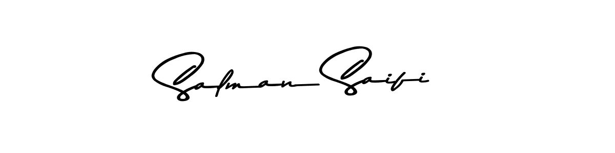 Make a beautiful signature design for name Salman Saifi. With this signature (Asem Kandis PERSONAL USE) style, you can create a handwritten signature for free. Salman Saifi signature style 9 images and pictures png