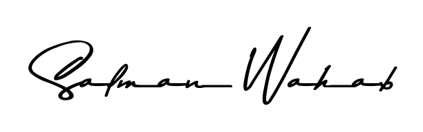 If you are searching for the best signature style for your name Salman Wahab, here we have designed multiple signature styles using Asem Kandis PERSONAL USE. Salman Wahab signature style 9 images and pictures png