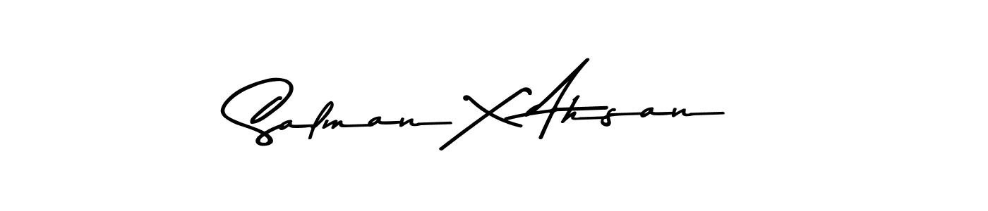 Also we have Salman X Ahsan name is the best signature style. Create professional handwritten signature collection using Asem Kandis PERSONAL USE autograph style. Salman X Ahsan signature style 9 images and pictures png