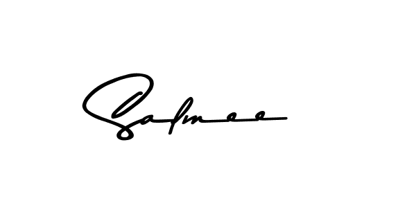 Create a beautiful signature design for name Salmee. With this signature (Asem Kandis PERSONAL USE) fonts, you can make a handwritten signature for free. Salmee signature style 9 images and pictures png