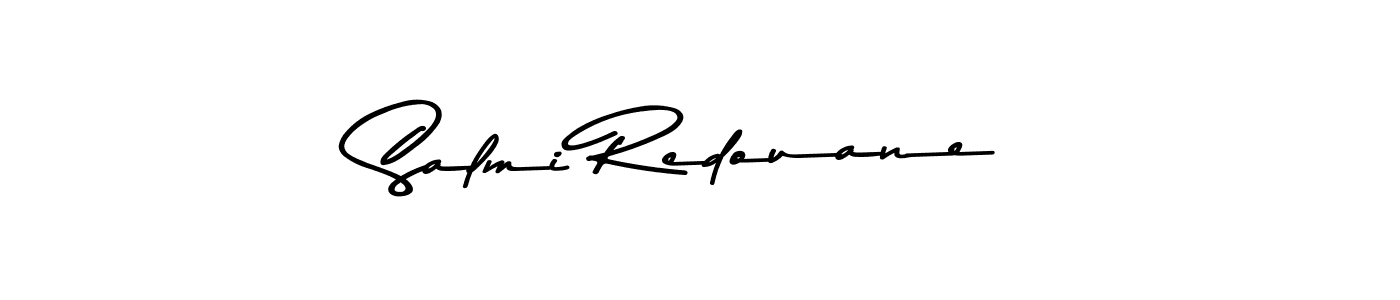 Make a beautiful signature design for name Salmi Redouane. With this signature (Asem Kandis PERSONAL USE) style, you can create a handwritten signature for free. Salmi Redouane signature style 9 images and pictures png