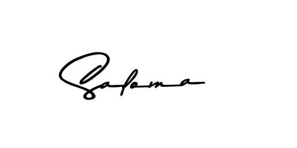 How to make Saloma signature? Asem Kandis PERSONAL USE is a professional autograph style. Create handwritten signature for Saloma name. Saloma signature style 9 images and pictures png