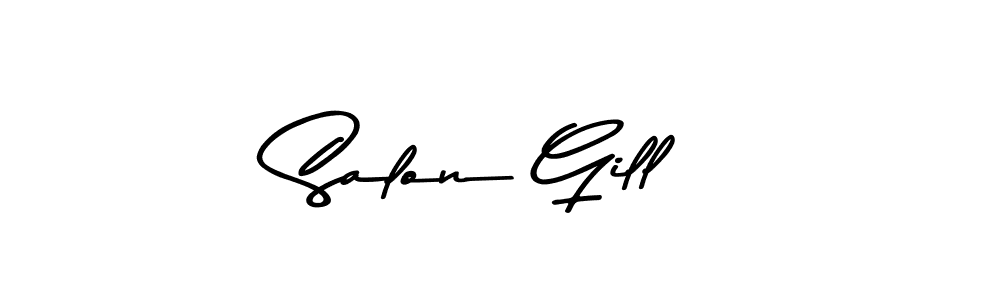 Make a beautiful signature design for name Salon Gill. With this signature (Asem Kandis PERSONAL USE) style, you can create a handwritten signature for free. Salon Gill signature style 9 images and pictures png