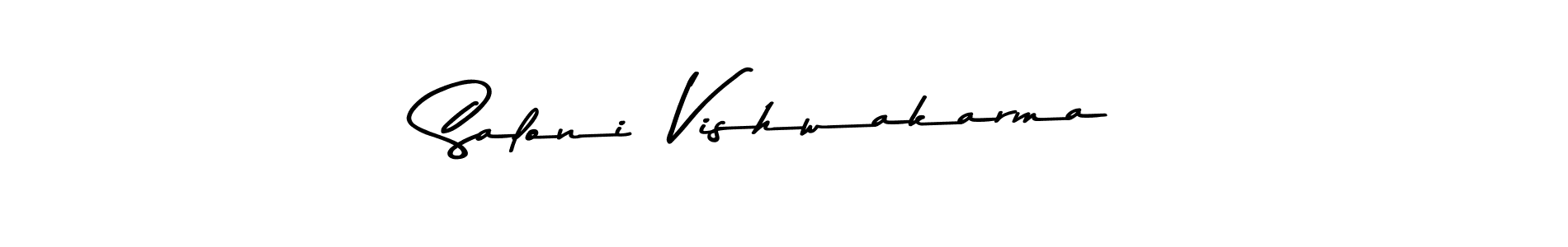 Similarly Asem Kandis PERSONAL USE is the best handwritten signature design. Signature creator online .You can use it as an online autograph creator for name Saloni  Vishwakarma. Saloni  Vishwakarma signature style 9 images and pictures png