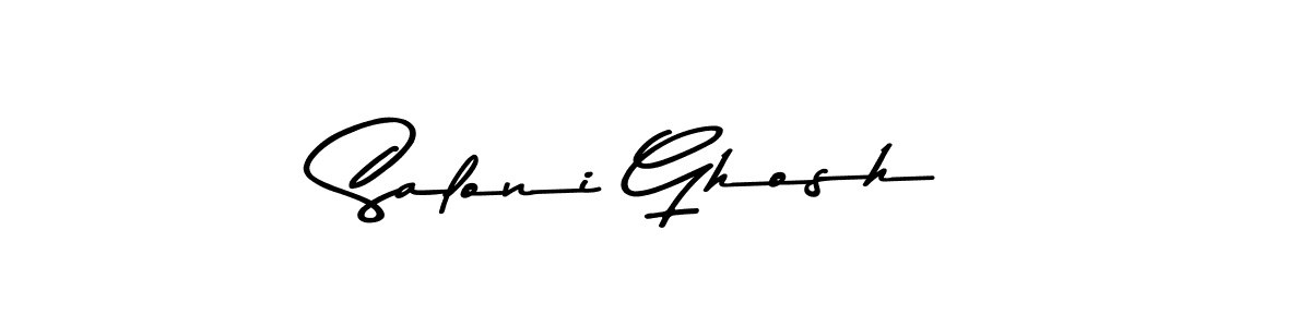 The best way (Asem Kandis PERSONAL USE) to make a short signature is to pick only two or three words in your name. The name Saloni Ghosh include a total of six letters. For converting this name. Saloni Ghosh signature style 9 images and pictures png