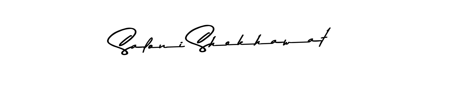 Use a signature maker to create a handwritten signature online. With this signature software, you can design (Asem Kandis PERSONAL USE) your own signature for name Saloni Shekhawat. Saloni Shekhawat signature style 9 images and pictures png