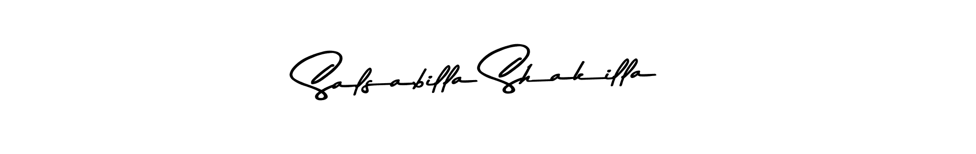 The best way (Asem Kandis PERSONAL USE) to make a short signature is to pick only two or three words in your name. The name Salsabilla Shakilla include a total of six letters. For converting this name. Salsabilla Shakilla signature style 9 images and pictures png