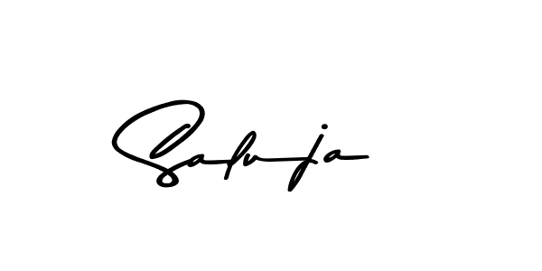 Saluja stylish signature style. Best Handwritten Sign (Asem Kandis PERSONAL USE) for my name. Handwritten Signature Collection Ideas for my name Saluja. Saluja signature style 9 images and pictures png