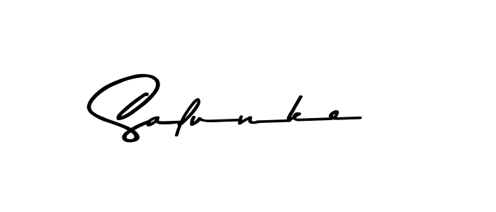 Here are the top 10 professional signature styles for the name Salunke. These are the best autograph styles you can use for your name. Salunke signature style 9 images and pictures png