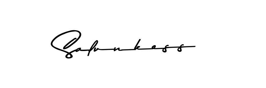 The best way (Asem Kandis PERSONAL USE) to make a short signature is to pick only two or three words in your name. The name Salunkess include a total of six letters. For converting this name. Salunkess signature style 9 images and pictures png
