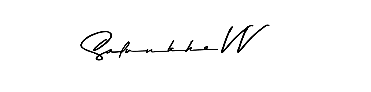 It looks lik you need a new signature style for name Salunkhe V V. Design unique handwritten (Asem Kandis PERSONAL USE) signature with our free signature maker in just a few clicks. Salunkhe V V signature style 9 images and pictures png