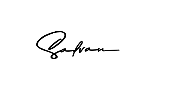 Create a beautiful signature design for name Salvan. With this signature (Asem Kandis PERSONAL USE) fonts, you can make a handwritten signature for free. Salvan signature style 9 images and pictures png