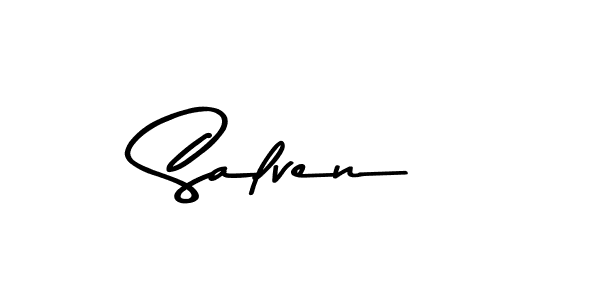 Salven stylish signature style. Best Handwritten Sign (Asem Kandis PERSONAL USE) for my name. Handwritten Signature Collection Ideas for my name Salven. Salven signature style 9 images and pictures png