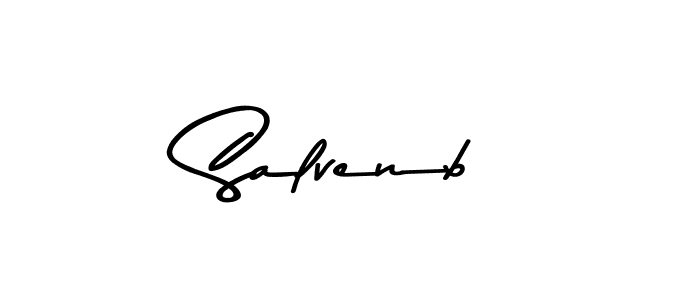Asem Kandis PERSONAL USE is a professional signature style that is perfect for those who want to add a touch of class to their signature. It is also a great choice for those who want to make their signature more unique. Get Salvenb name to fancy signature for free. Salvenb signature style 9 images and pictures png