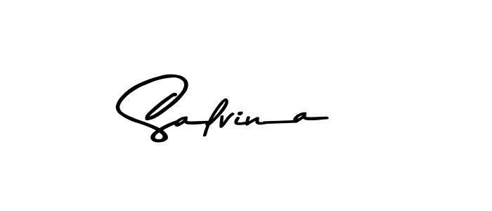 Asem Kandis PERSONAL USE is a professional signature style that is perfect for those who want to add a touch of class to their signature. It is also a great choice for those who want to make their signature more unique. Get Salvina name to fancy signature for free. Salvina signature style 9 images and pictures png