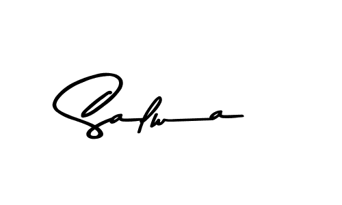 Design your own signature with our free online signature maker. With this signature software, you can create a handwritten (Asem Kandis PERSONAL USE) signature for name Salwa. Salwa signature style 9 images and pictures png