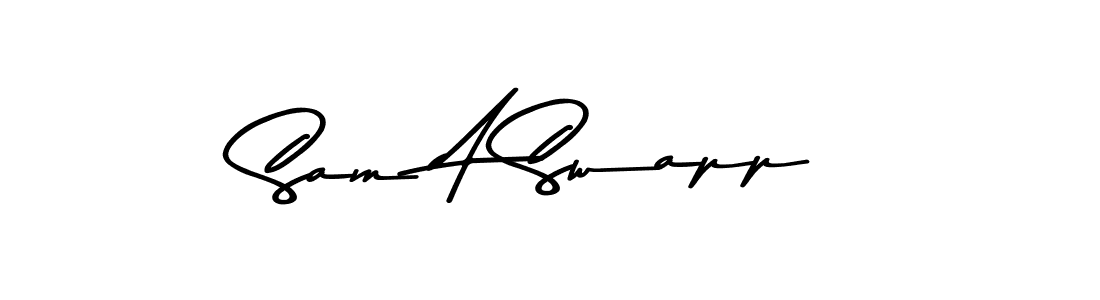 Also You can easily find your signature by using the search form. We will create Sam A Swapp name handwritten signature images for you free of cost using Asem Kandis PERSONAL USE sign style. Sam A Swapp signature style 9 images and pictures png