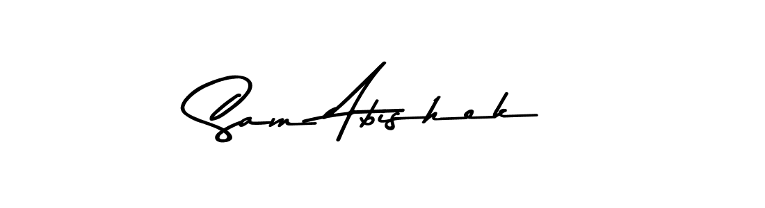 Design your own signature with our free online signature maker. With this signature software, you can create a handwritten (Asem Kandis PERSONAL USE) signature for name Sam Abishek. Sam Abishek signature style 9 images and pictures png