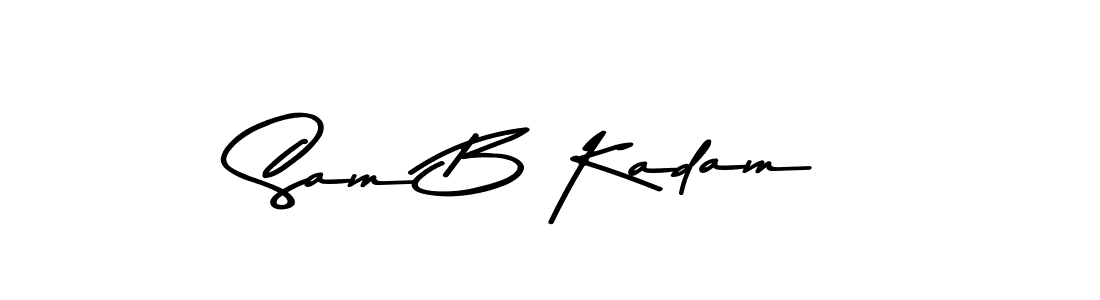 Also You can easily find your signature by using the search form. We will create Sam B Kadam name handwritten signature images for you free of cost using Asem Kandis PERSONAL USE sign style. Sam B Kadam signature style 9 images and pictures png