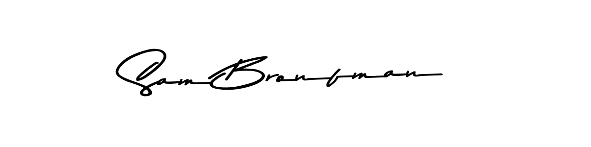 Make a beautiful signature design for name Sam Bronfman. With this signature (Asem Kandis PERSONAL USE) style, you can create a handwritten signature for free. Sam Bronfman signature style 9 images and pictures png