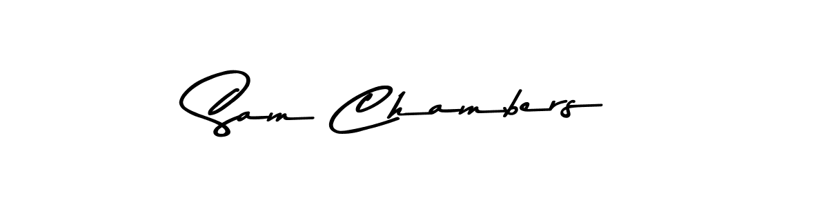 Design your own signature with our free online signature maker. With this signature software, you can create a handwritten (Asem Kandis PERSONAL USE) signature for name Sam Chambers. Sam Chambers signature style 9 images and pictures png