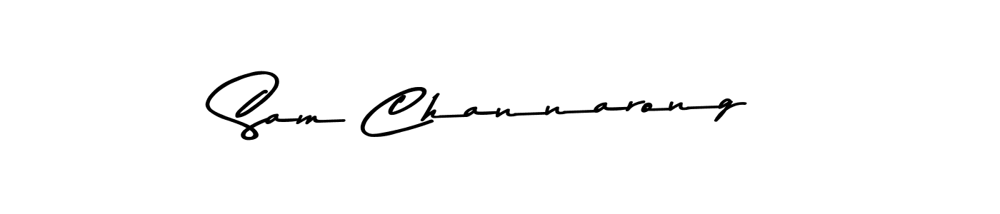 This is the best signature style for the Sam Channarong name. Also you like these signature font (Asem Kandis PERSONAL USE). Mix name signature. Sam Channarong signature style 9 images and pictures png