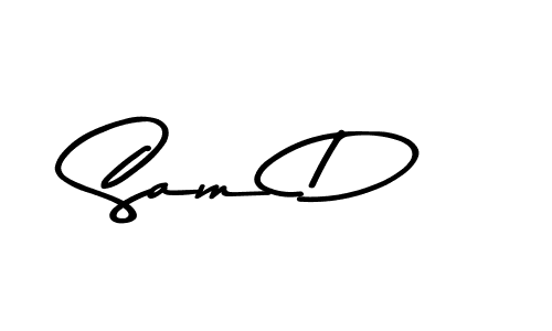 Sam D stylish signature style. Best Handwritten Sign (Asem Kandis PERSONAL USE) for my name. Handwritten Signature Collection Ideas for my name Sam D. Sam D signature style 9 images and pictures png