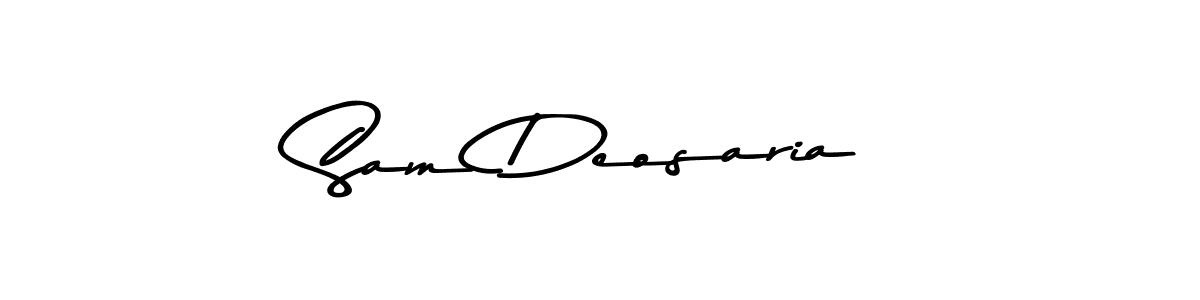 The best way (Asem Kandis PERSONAL USE) to make a short signature is to pick only two or three words in your name. The name Sam Deosaria include a total of six letters. For converting this name. Sam Deosaria signature style 9 images and pictures png