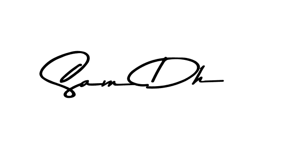 Design your own signature with our free online signature maker. With this signature software, you can create a handwritten (Asem Kandis PERSONAL USE) signature for name Sam Dh. Sam Dh signature style 9 images and pictures png