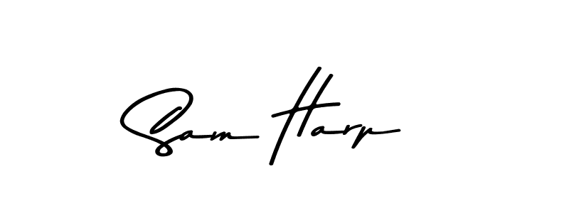 How to make Sam Harp name signature. Use Asem Kandis PERSONAL USE style for creating short signs online. This is the latest handwritten sign. Sam Harp signature style 9 images and pictures png