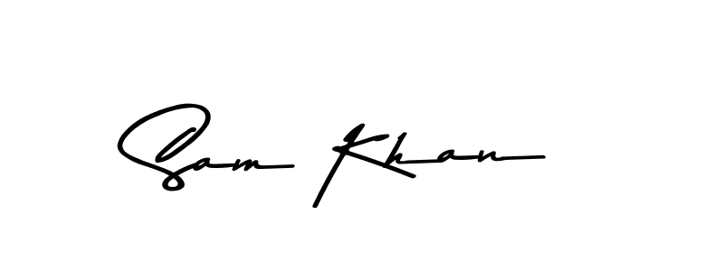 Design your own signature with our free online signature maker. With this signature software, you can create a handwritten (Asem Kandis PERSONAL USE) signature for name Sam Khan. Sam Khan signature style 9 images and pictures png