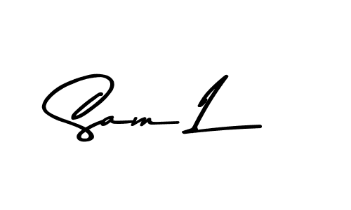 How to Draw Sam L signature style? Asem Kandis PERSONAL USE is a latest design signature styles for name Sam L. Sam L signature style 9 images and pictures png
