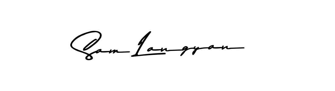 Similarly Asem Kandis PERSONAL USE is the best handwritten signature design. Signature creator online .You can use it as an online autograph creator for name Sam Langyan. Sam Langyan signature style 9 images and pictures png