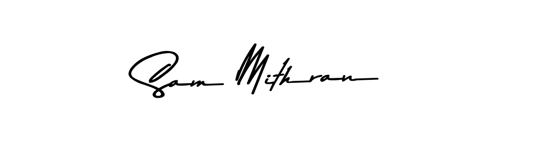 Design your own signature with our free online signature maker. With this signature software, you can create a handwritten (Asem Kandis PERSONAL USE) signature for name Sam Mithran. Sam Mithran signature style 9 images and pictures png