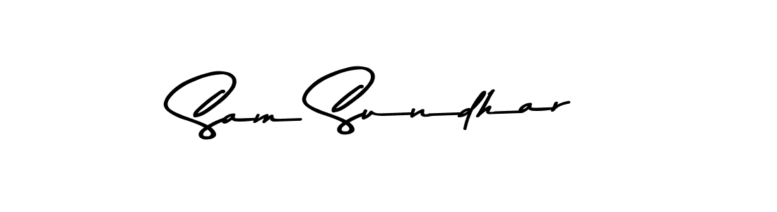 Make a beautiful signature design for name Sam Sundhar. With this signature (Asem Kandis PERSONAL USE) style, you can create a handwritten signature for free. Sam Sundhar signature style 9 images and pictures png