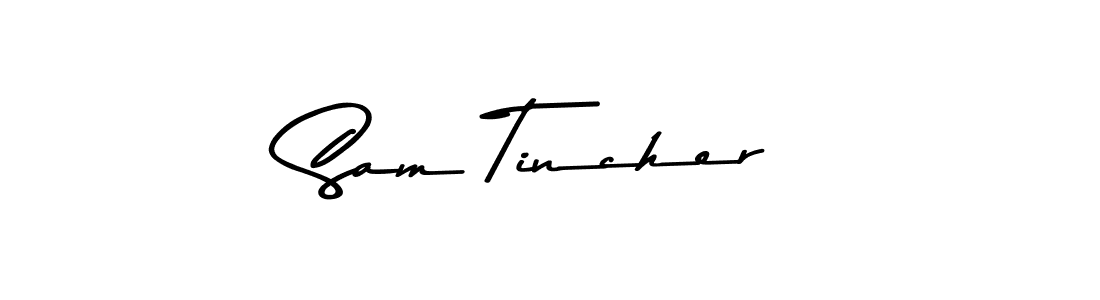 Make a beautiful signature design for name Sam Tincher. With this signature (Asem Kandis PERSONAL USE) style, you can create a handwritten signature for free. Sam Tincher signature style 9 images and pictures png