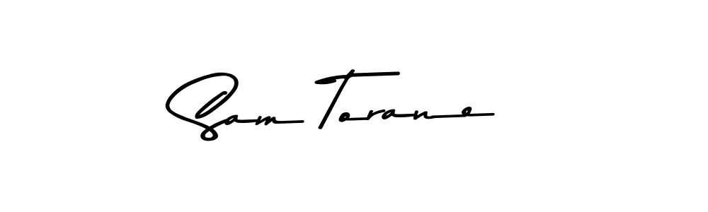 Design your own signature with our free online signature maker. With this signature software, you can create a handwritten (Asem Kandis PERSONAL USE) signature for name Sam Torane. Sam Torane signature style 9 images and pictures png